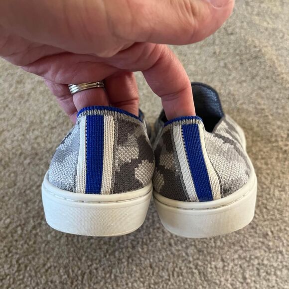 Girls Rothy’s Gray Camo Slip On Shoes size 4 - Picture 7 of 10